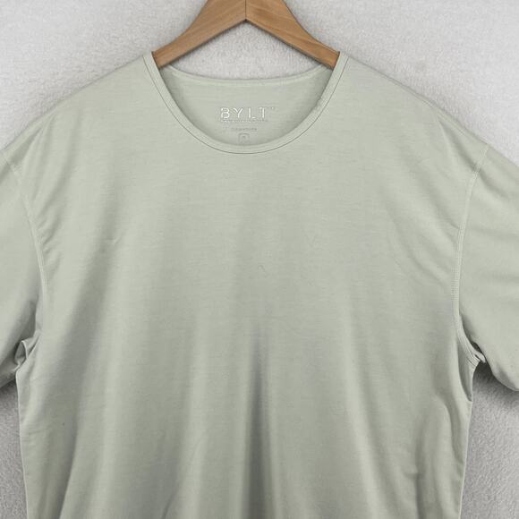BYLT Shirt Mens XL Drop Cut Signature Premium Basics Athletic Short Sleeve Vapor - Picture 3 of 14